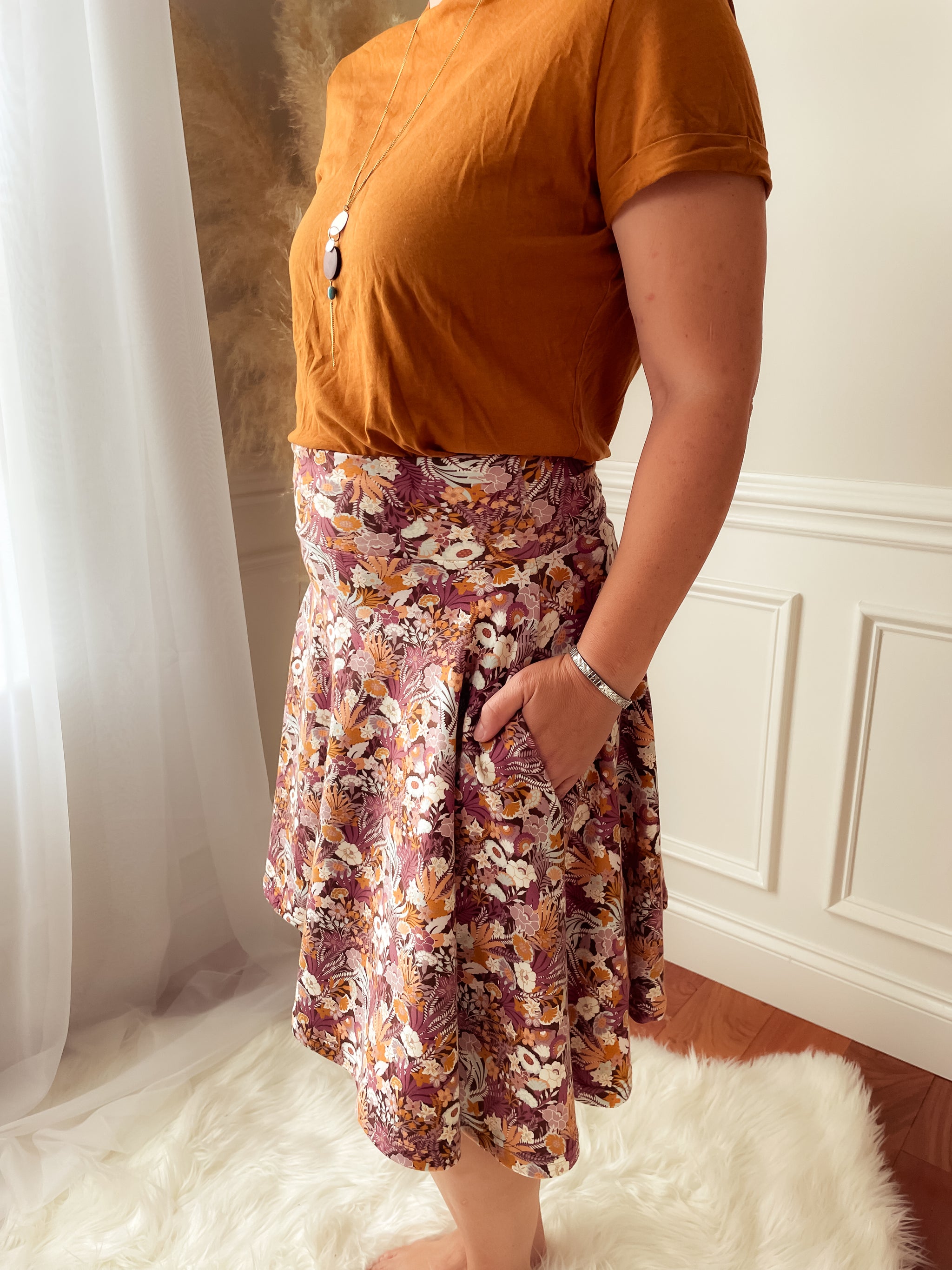 Adult Circle Skirt Add On Digital Sewing Pattern Sizes 0-32