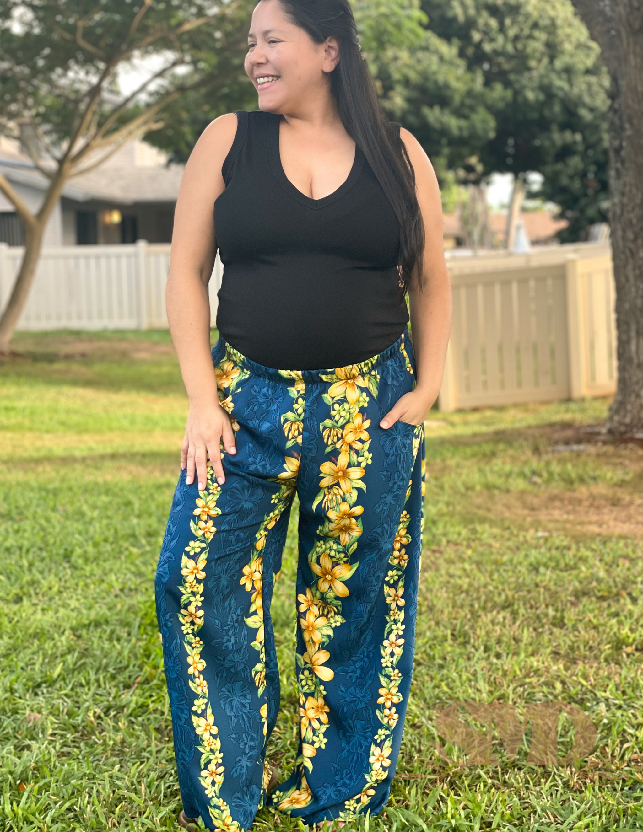 Adult Banks Wide Leg Pants Digital Sewing Pattern Sizes 0-32