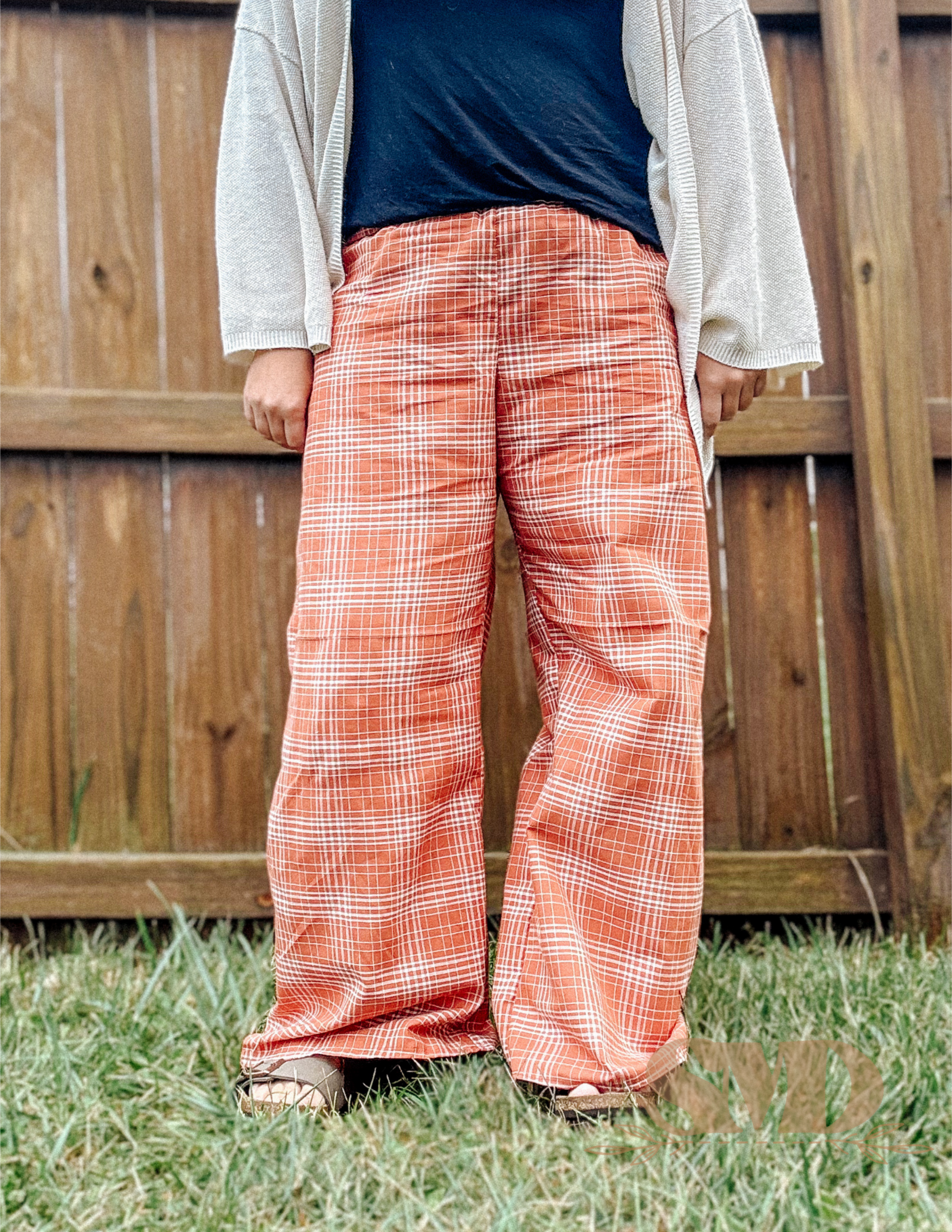 Adult Banks Wide Leg Pants Digital Sewing Pattern Sizes 0-32