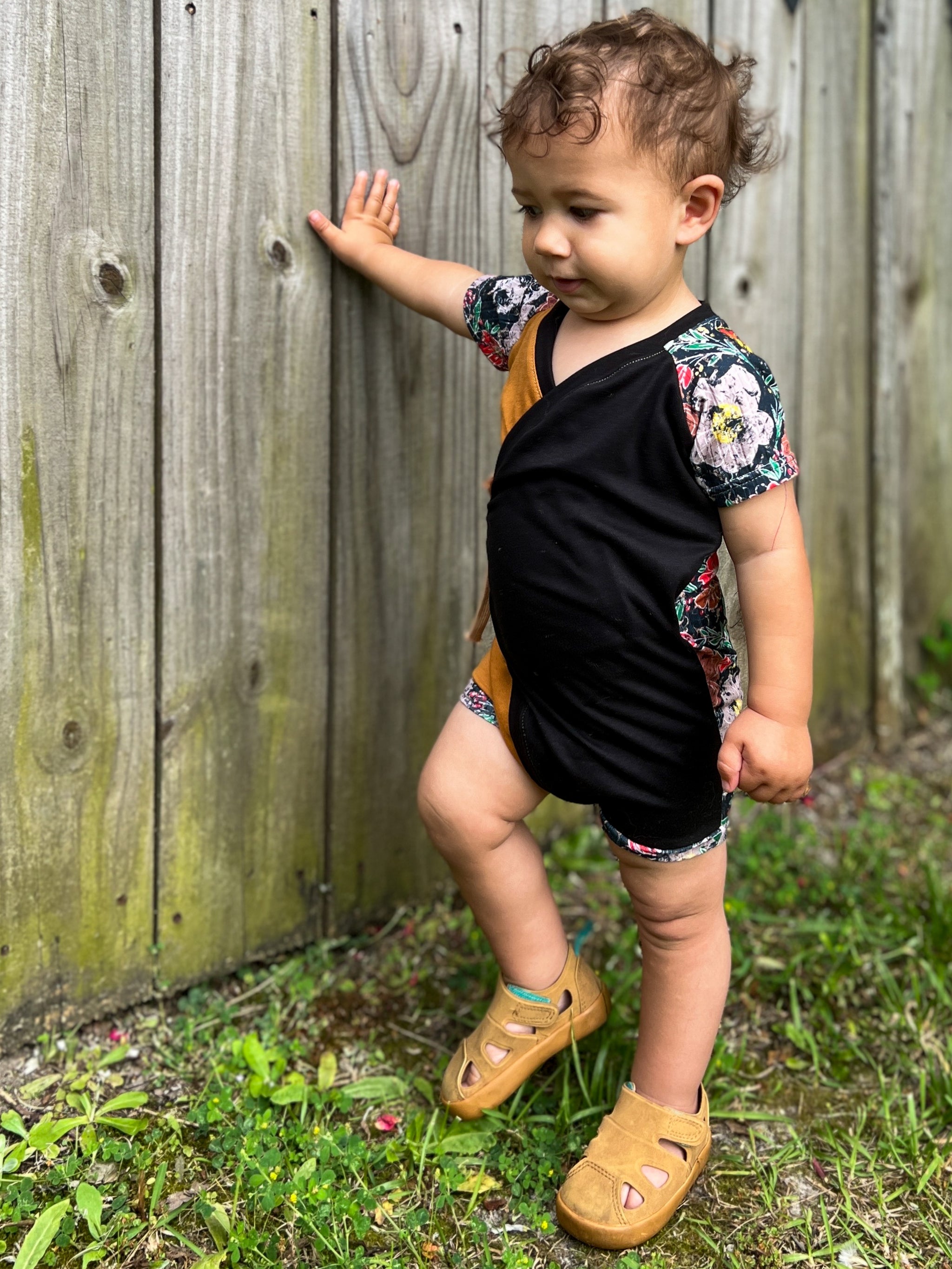 Child River Wrap Romper Digital Sewing Pattern Sizes Premie-5T