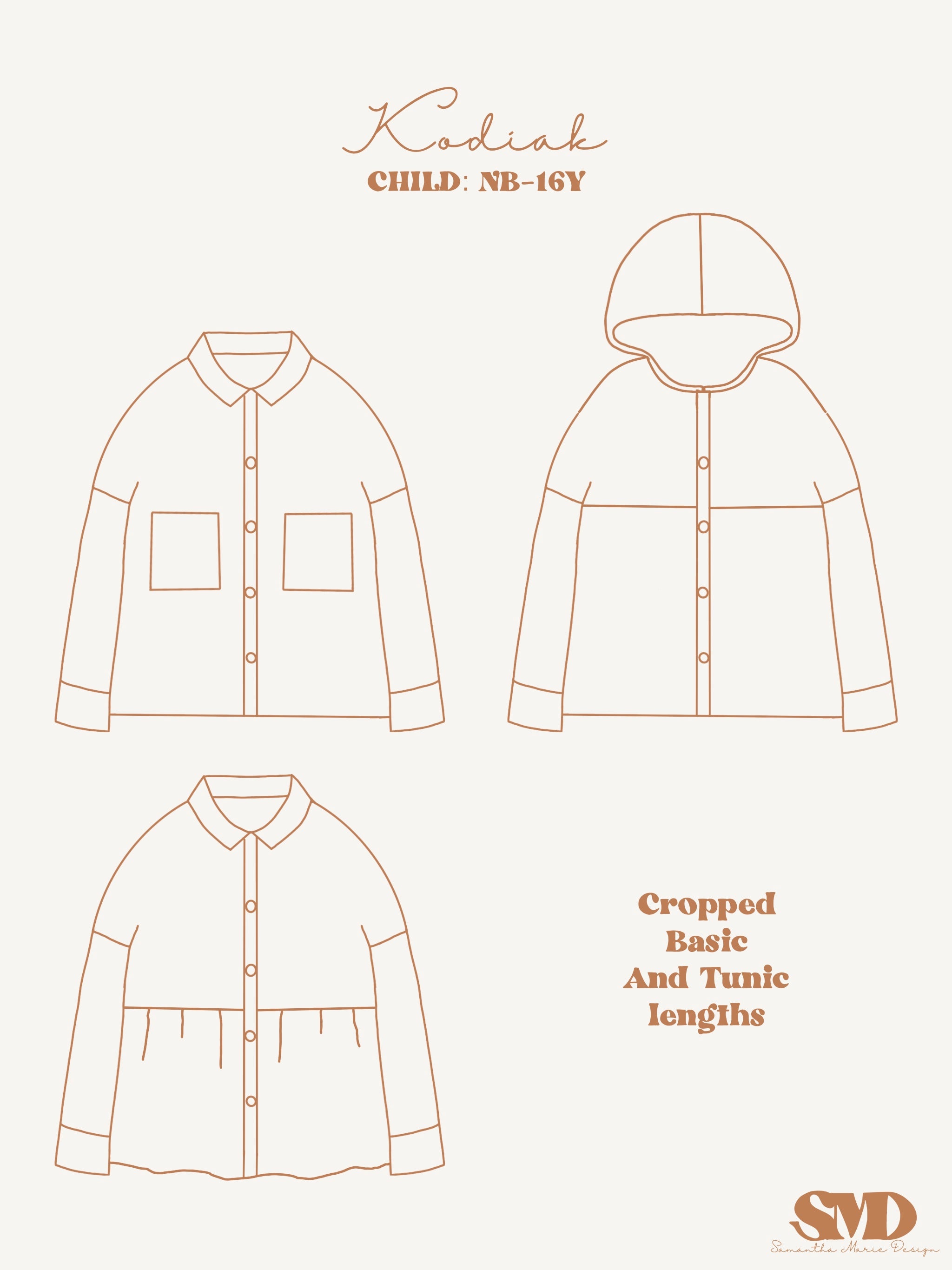 Bundle Kodiak Shacket Digital Sewing Pattern – Samantha Marie Design