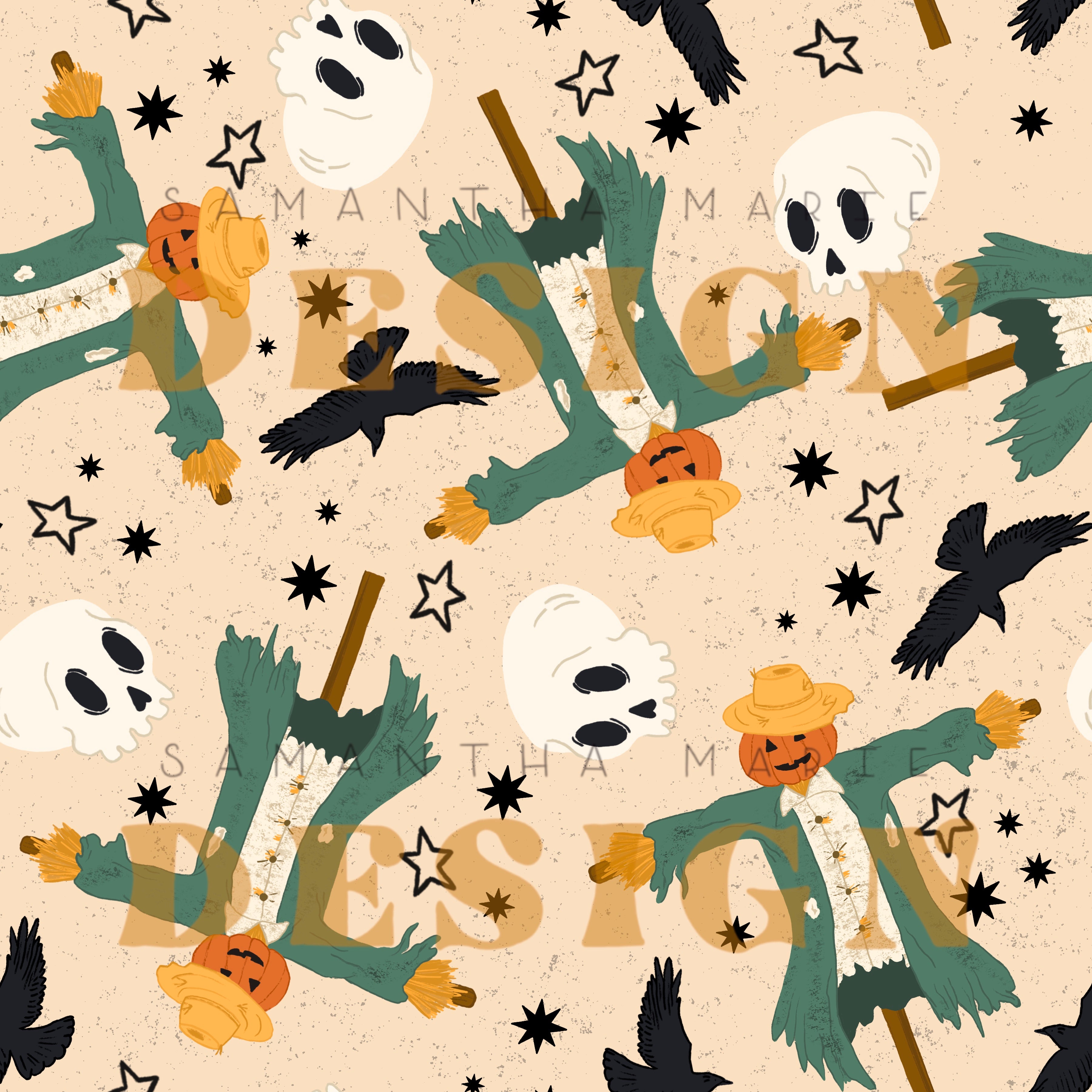 fall scarecrow wallpaper