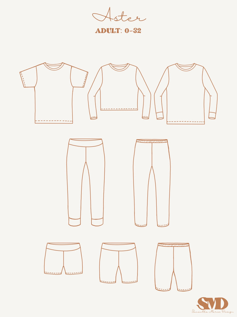 Bundle Aster Pajamas – Samantha Marie Design